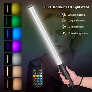 LIYADI RGB Handheld LED Light Wand 1000 Lumens 3200-5600K Photography Stick V7V2 - Bild 1 von 11