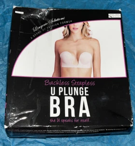 Fashion Forms Women's U-Plunge Adhesive Strapless Backless Bra - A Cup - Picture 1 of 6