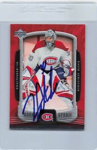 2005/06 UD Rookie Update #51 David Aebischer Canadiens Signed Auto *G2387