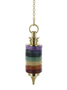 Pendule Pierre 7 Chakras Artisanal - Picture 1 of 1