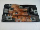 Fused Glass/Art Glass platter, multi-coloured abstract, rectangular 14&quot; x 8&quot;