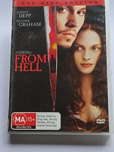 From Hell (DVD 2001) Johnny Depp Heather Graham Rated MA15+ Region 4 - Picture 1 of 1