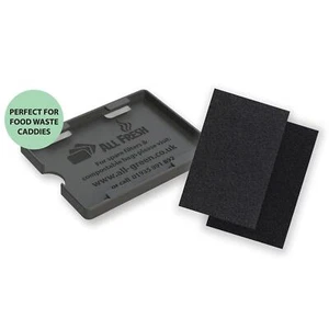 Soporte de filtro totalmente fresco: solución de olor para contenedores y caddies de alimentos + 2 filtros de carbono - Imagen 1 de 6