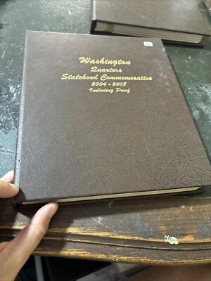 2004-2008 Washington Statehood Quarters with Proofs 8144 Dansco Album 100 Coins - Image 1 of 4
