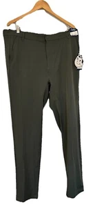 NEW Mister New York Pants Men 38 Tech-Wear Men's Charcoal Slim Fit Stretch GOLF - Picture 1 of 5