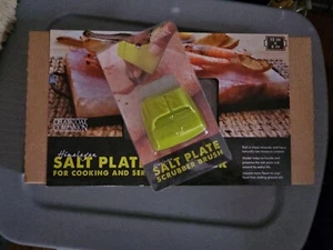 Himalaya Salz Teller & Halter Set mit Schrubberbürste (NEU) - Bild 1 von 6