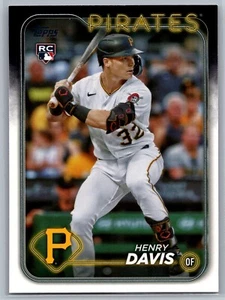 2024 Topps #295 Henry Davis Rookie RC Pittsburgh Pirates MLB Baseball Card - Picture 1 of 2
