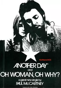 1971 Paul McCartney "Another Day" Song Release Music Industry Promo Reprint Ad - Picture 1 of 1