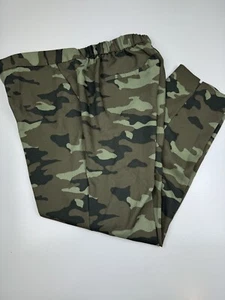 Banana Republic Women’s Camo Hayden Ankle Pant Pull On Green Olive Size 12 - Picture 1 of 9