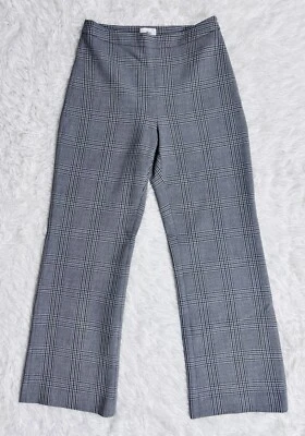 Pantalón Aritzia Wilfred The Limitless Negro/Gris A Cuadros Pierna Ancha Tiro Alto Talla 2 Foto 1 de 4