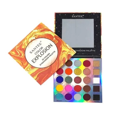 Santee Color Explosion Eyeshadow Palette Cosmetic Makeup Shimmer Matte Colors - Image 1 of 4