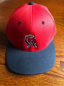 Cappello stile LAA California Angels anni 90 adulto regolabile rosso navy verde sotto telo - Foto 1 di 5