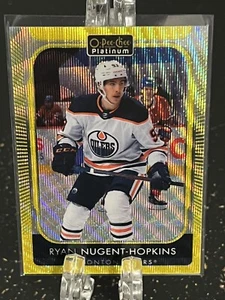 RYAN NUGENT-HOPKINS--2021-22 OPC PLATINUM--NEON YELLOW ---OILERS---FREE SHIPPING - Picture 1 of 2