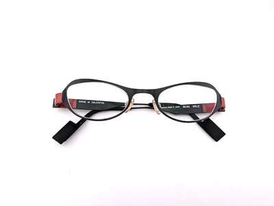 Anne Et Valentin Eyeglasses, Titanium, BC60, Wild, Made In Japan, Black/Red - Image 1 of 4