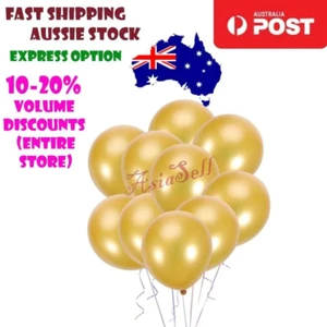 10pcs Round Matte Gold Balloons Birthday Wedding Party Baby Shower Balloon - Picture 1 of 2