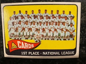 1965 Topps #87 ST LOUIS CARDINALS TEAM KARTE EX-MINT A - Bild 1 von 2