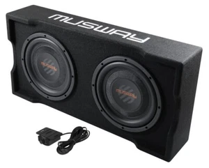 Musway MF210A - 2 x 25cm Gehäusesubwoofer aktiv - Bild 1 von 1