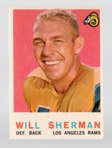 1959 Topps #127 Will Sherman VG/Ex