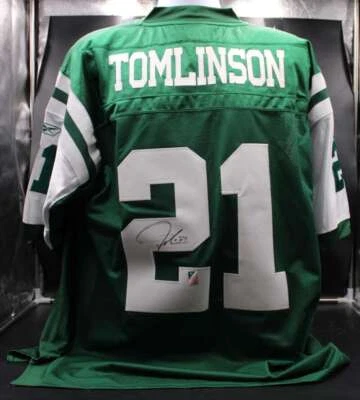 LaDainian Tomlinson Signed Reebok Jersey New York Jets Autograph Holo D13197 - Image 1 of 4