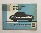 Original French Sale Brochure Tarif Oct 1955 Aronde 1300 Simca