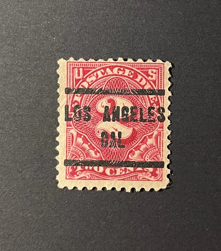 Los Angeles, California Type 205 Precancel - 2 cents Postage Due U.S. #J62 - CA - Image 1 of 1