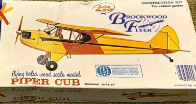 Comet PIPER CUB PLAN + PARTS PATTERNS to Build a 25" FF Scale Model Airplane - Image 1 of 4