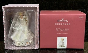 2018 Hallmark Disney Cinderella SO THIS IS LOVE Hochzeitstorte Topper Ornament - Bild 1 von 19