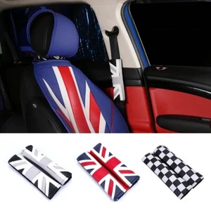2X For Mini Cooper Accessories Union Jack Safety Seat Belt Shoulder Pads Cover - Picture 1 of 16
