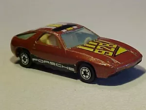 Vintage 3 Zoll 1983 Porsche 928 Yat Ming #1034 1/64 Diecast wenig benutzt lose - Bild 1 von 6