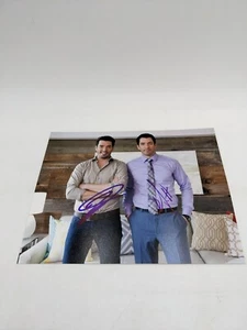 Autógrafo foto firmada a mano por Drew & Jonathan Silver Scott Property Brothers de 8x10 - Imagen 1 de 5