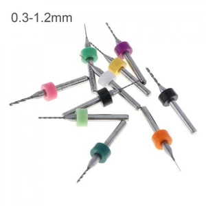 10pcs Tungsten Steel Carbide PCB CNC Micro Twist Drill Bits Milling 0.3mm-1.2mm - Picture 1 of 12