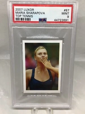 2007 Luxor Top Tennis #87 Maria Sharapova PSA 9 (Top Pop, Pop 1) - Image 1 of 2