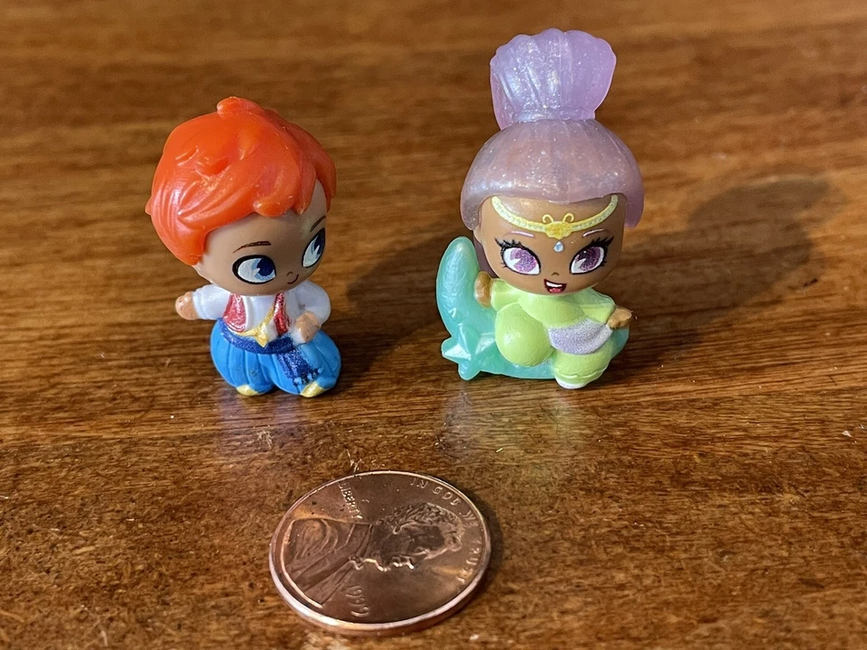 Lote de 2 mini figuras Shimmer and Shine Teenie Genies - Imagem 1 de 4