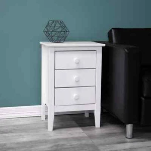 3-Drawer White Easy Pieces Solid Wood Chest of Drawers - Picture 1 of 5