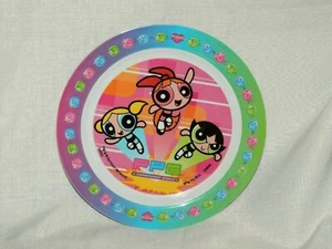 NEW~~ POWERPUFF GIRLS~~9 3/4" ROUND   MELAMINE DINNERWARE  PLATE - Picture 1 of 1