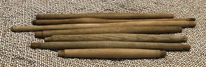 (7) VINTAGE OAK CHAIR ROUND SPINDLES REPLACEMENT PARTS APROX 10-18 # A-3 - Picture 1 of 4