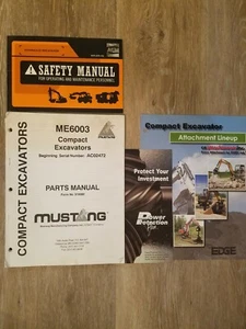 Catálogo de libros de piezas de excavadora Mustang ME6003 manual 918080 S/N: AC02472 GEHL 2004 - Imagen 1 de 7
