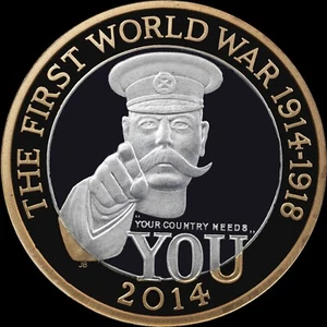 ANACS PR70CAM GREAT BRITAIN 2014 100TH ANNIVERSARY OF 1ST WORLD WAR COIN - Picture 1 of 3