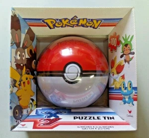 POKEMON Kids Puzzle Tin Poke Ball Tin 100 Piece Jigsaw Puzzle NIB Pokémon X & Y - Picture 1 of 6