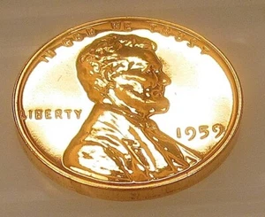 1959 Choice Proof Cent "Blazing Red Beauty" #603 ~ 18 - Bild 1 von 2