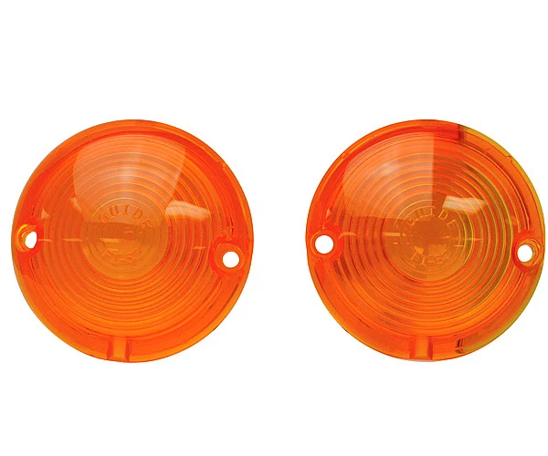 1957 Chevrolet 150 210 Bel Air Nomad Parking Lamp Light Lenses Amber Pair L4106 - Image 1 of 1