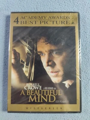 NEW SEALED A BEAUTIFUL MIND DVD RUSSELL CROWE ED HARRIS JENNIFER CONNELLY - Image 1 of 4