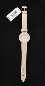 NWT Anne Klein Rose Gold Watch MOP Dial AK/3272 Leather Band 5.5"-7" New Battery - Picture 1 of 7