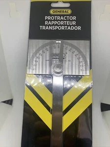 General Tools 17 Square Head Stainless Steel Angle Protractor, 0 to 180 Degrees,