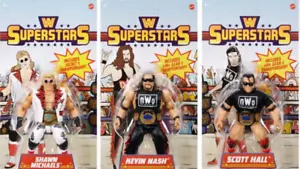 WWE MATTEL Superstars 2 set di 3-Scott Hall, Kevin Nash & Shawn Michael in mano! - Foto 1 di 1