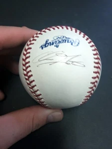 RAWLINGS OFFICIAL ML BASBALL W/FREE CASE SIGNED BY (2) UNIDENFIED - Picture 1 of 7