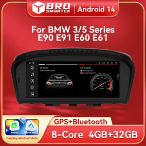 Autoradio 8,9" Android 14 per BMW 3/5 er E60 E90 4+32GB GPS Navigatore satellitare WiFi DAB+ - Foto 1 di 14