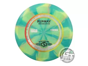 Gebrauchte Streamline Discs Cosmic Neutron Runway 167g grün-gelb Mitteltöner Golf Disc - Bild 1 von 2