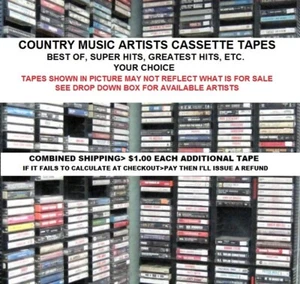 Various Country Music Artist's Best Of/Greatest Hits Cassette Tapes "Choice" - Picture 1 of 145