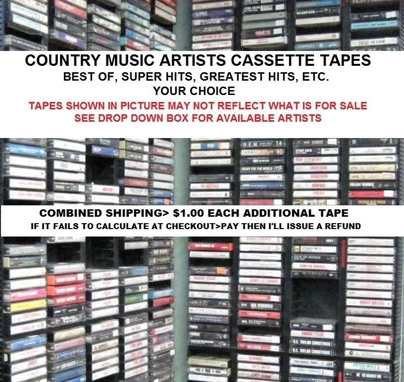 Various Country Music Artist's Best Of/Greatest Hits Cassette Tapes  "Choice" - Image 1 of 1